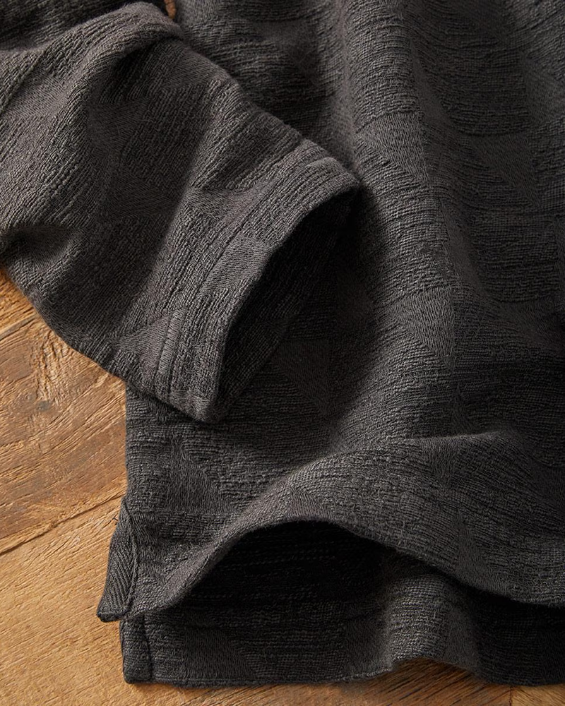 Men's Charcoal Jacquard Knit Pullover