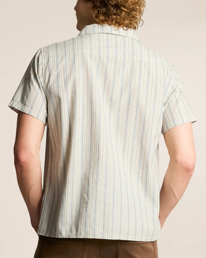Men's Stripe Casual Short Sleeve Shirt
