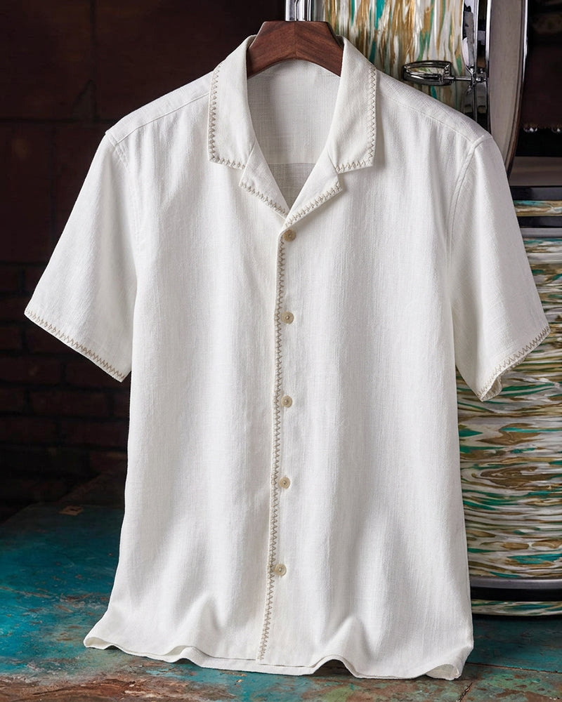 Off-White Edge Trim Button Front Shirt