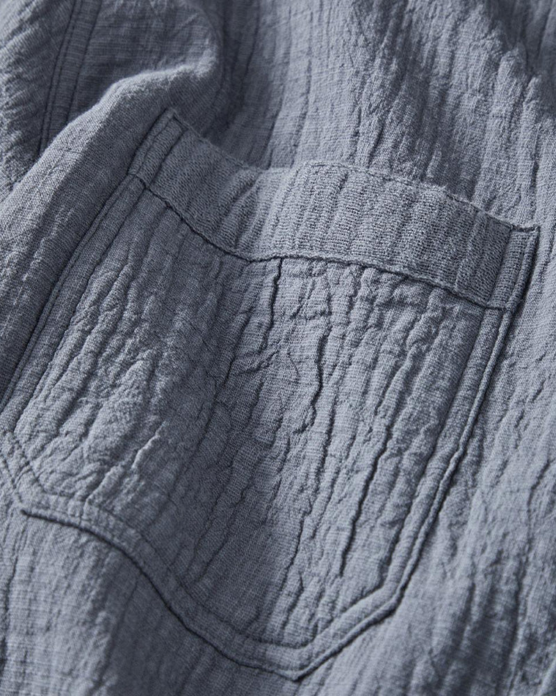 Men's Dual Pocket Textured Shirt