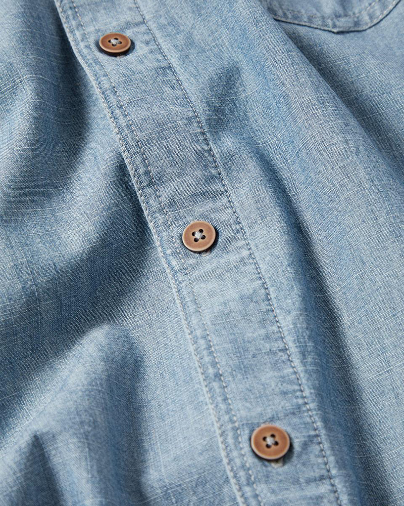 Contrast Lining Pocket Shirt