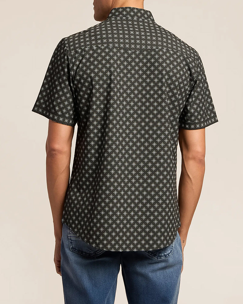 Men's Printed Dual Chest Pocket Casual Shirt