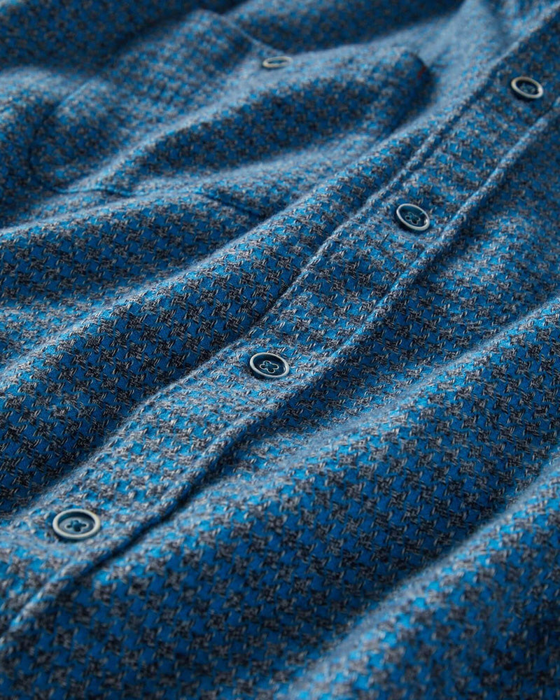 Long Sleeve Houndstooth Shirt