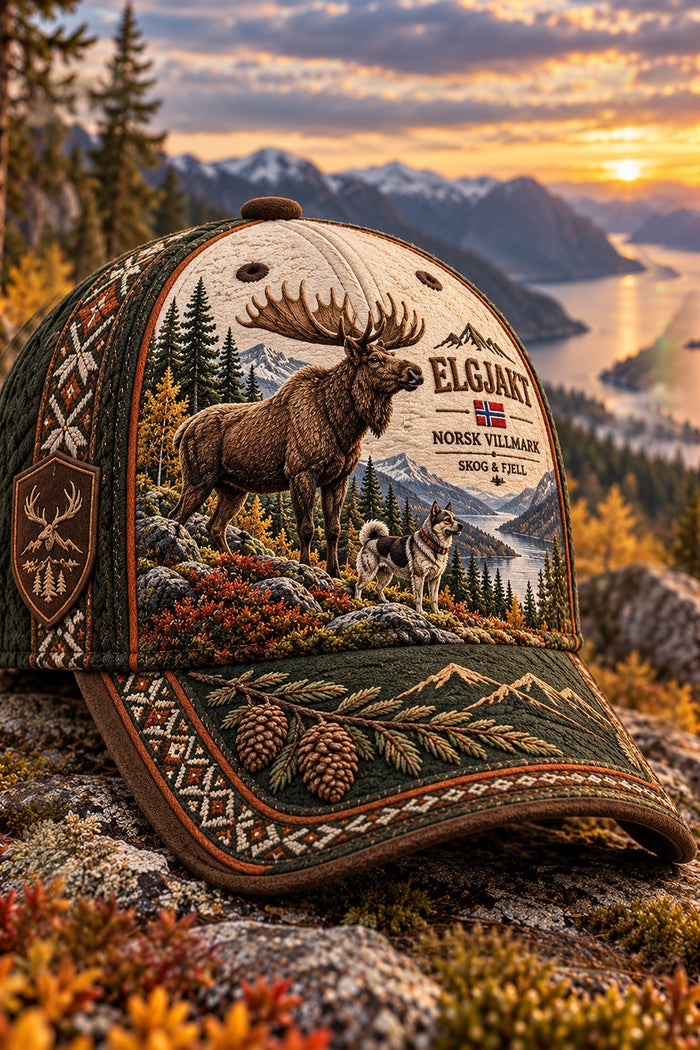 Norwegian Moose Wilderness Trucker Cap