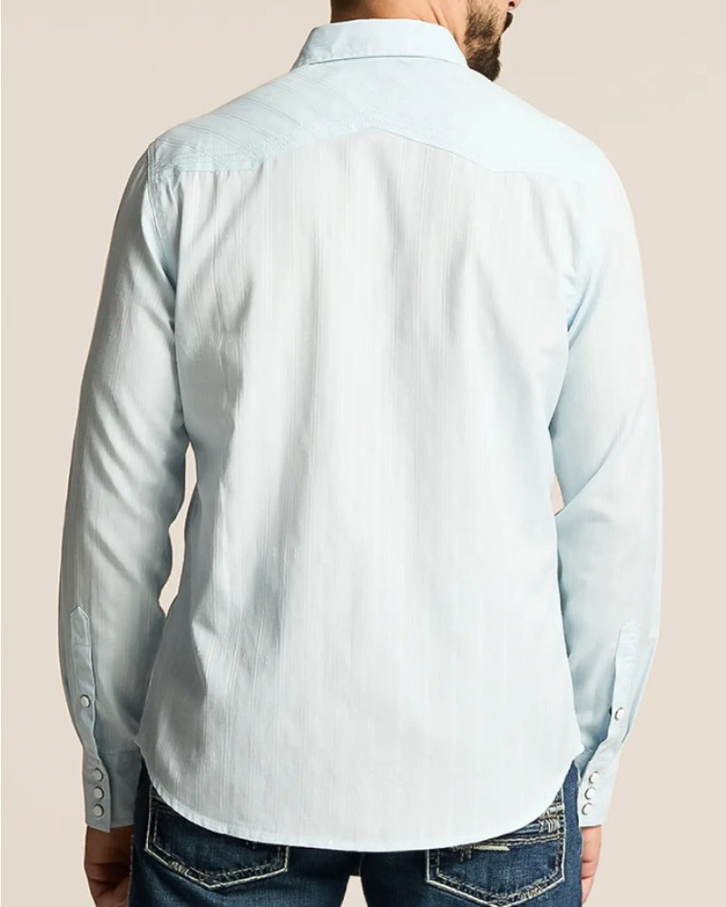 Men's Western Casual Long Sleeve Shirt