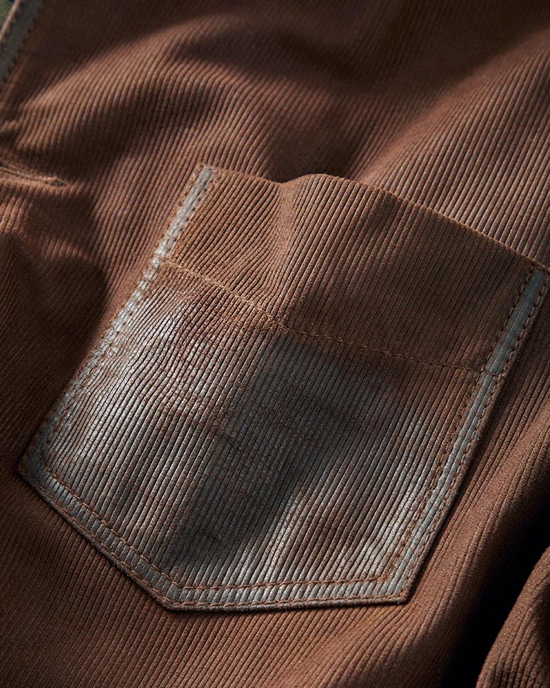 Men's Cocoa Goat Suede Leather Blazer