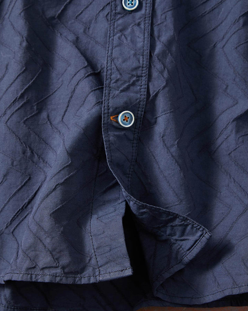 Textured Jacquard Button Front Shirt