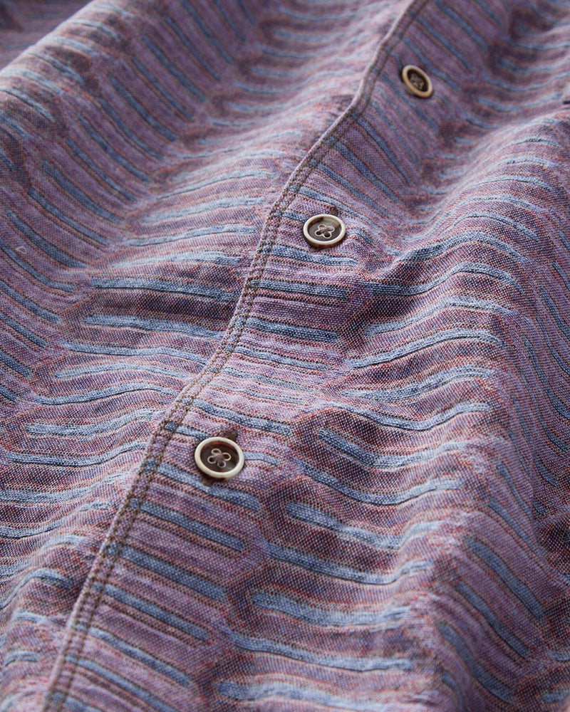 Zigzag Pattern Jacquard Shirt