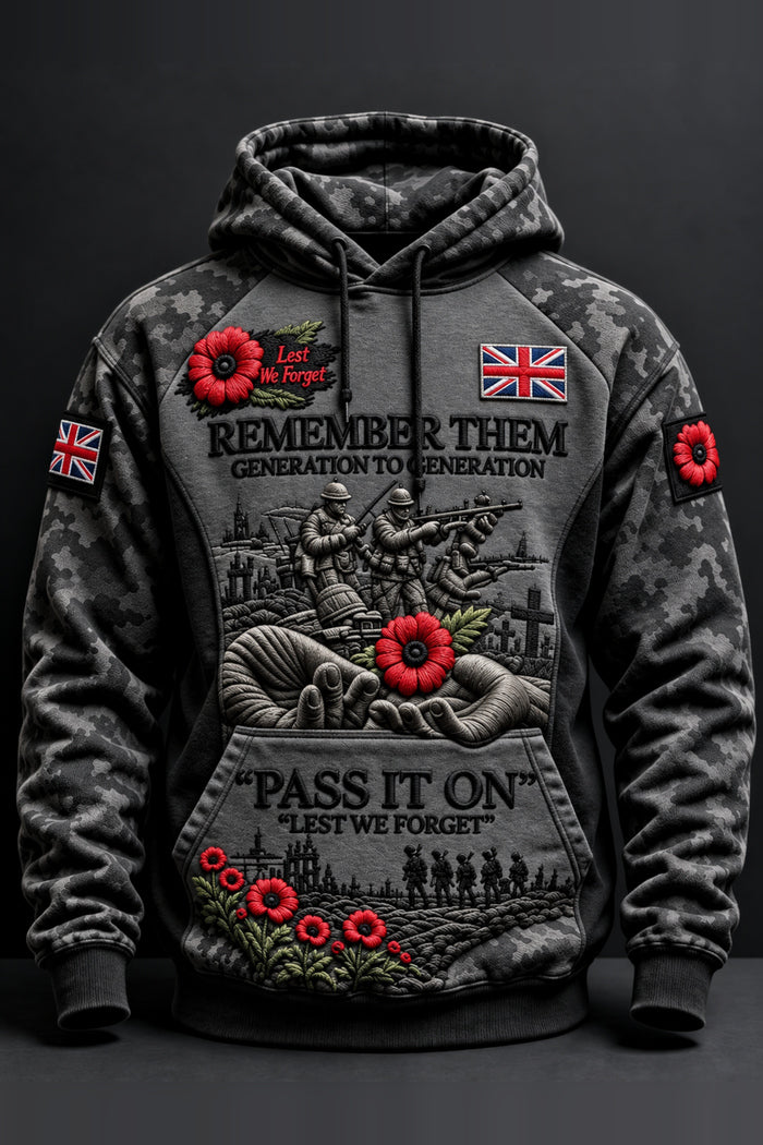 British Veteran Remembrance Them Hoodie