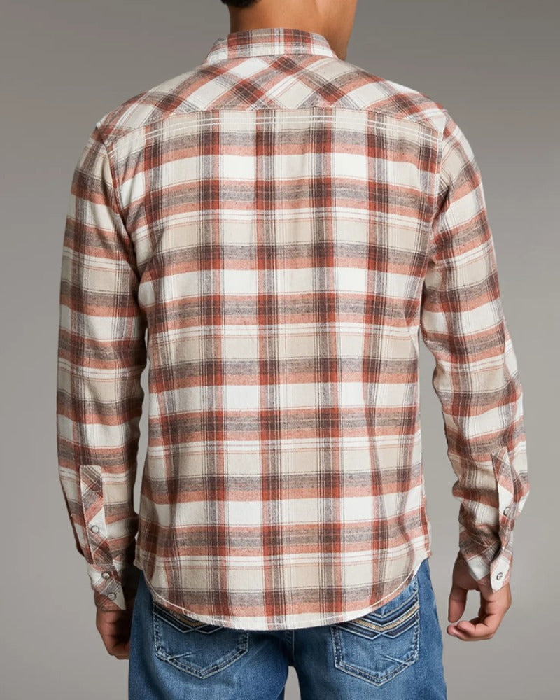 Men's Western Casual Long Sleeve Shirt