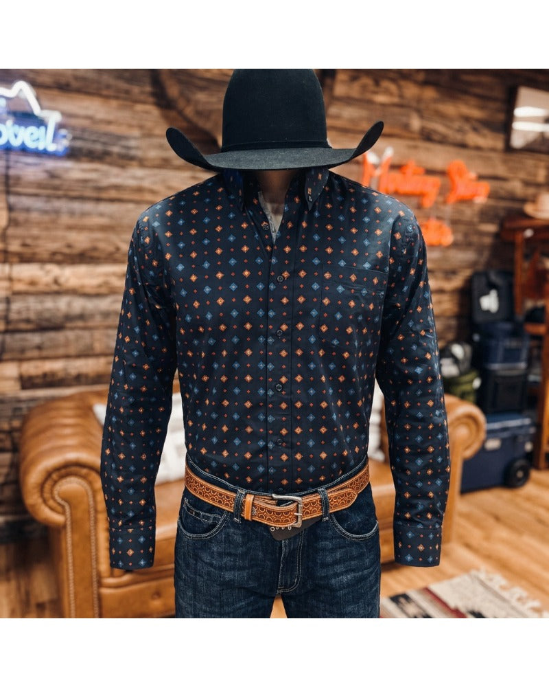 Mens Long Sleeve Pocket Shirt