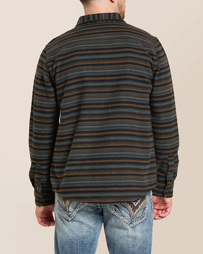 Striped Brushed Long Sleeve Shirt