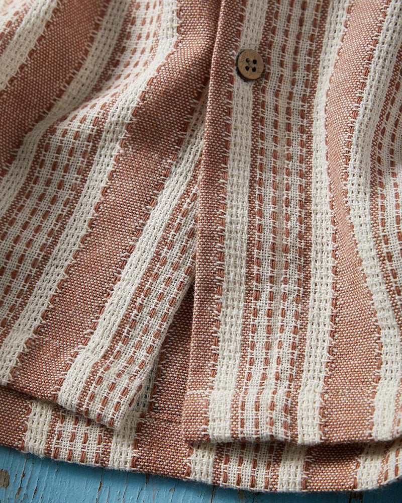 Striped Short Sleeve Sunshade Shirt