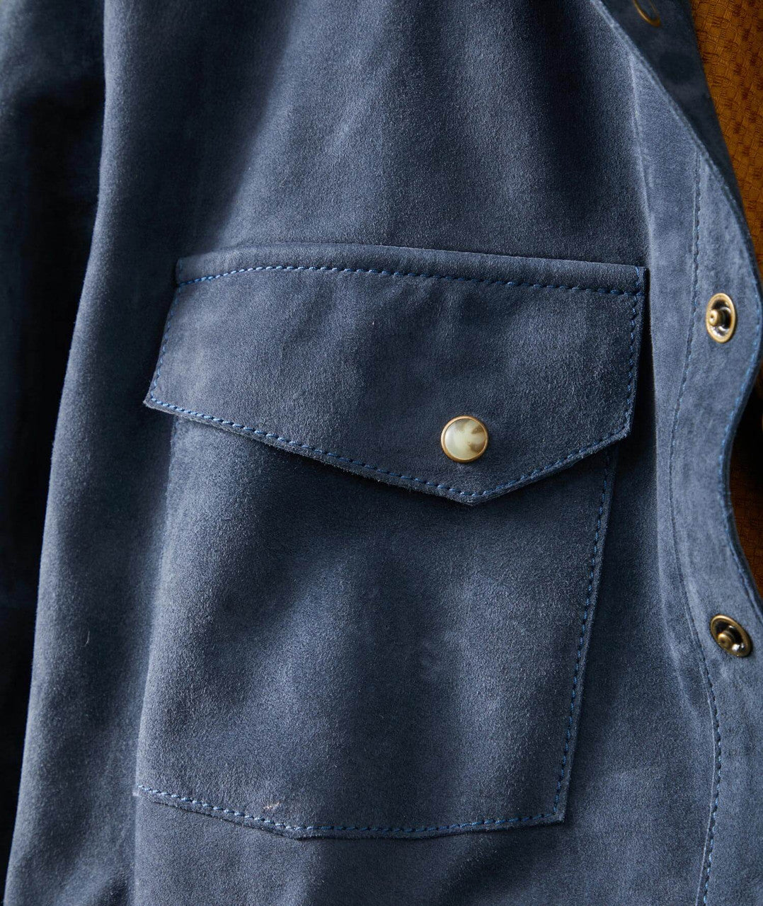 Goat Suede Leather Jacket Shirt