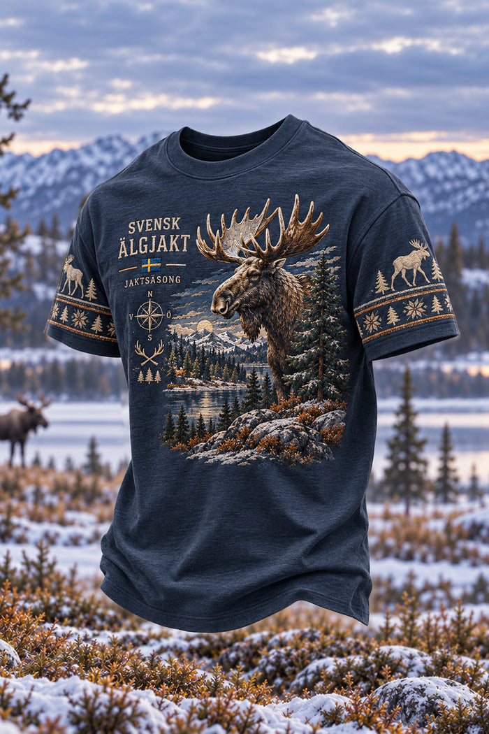 Men’s Moose Hunting Short Sleeve T-Shirt