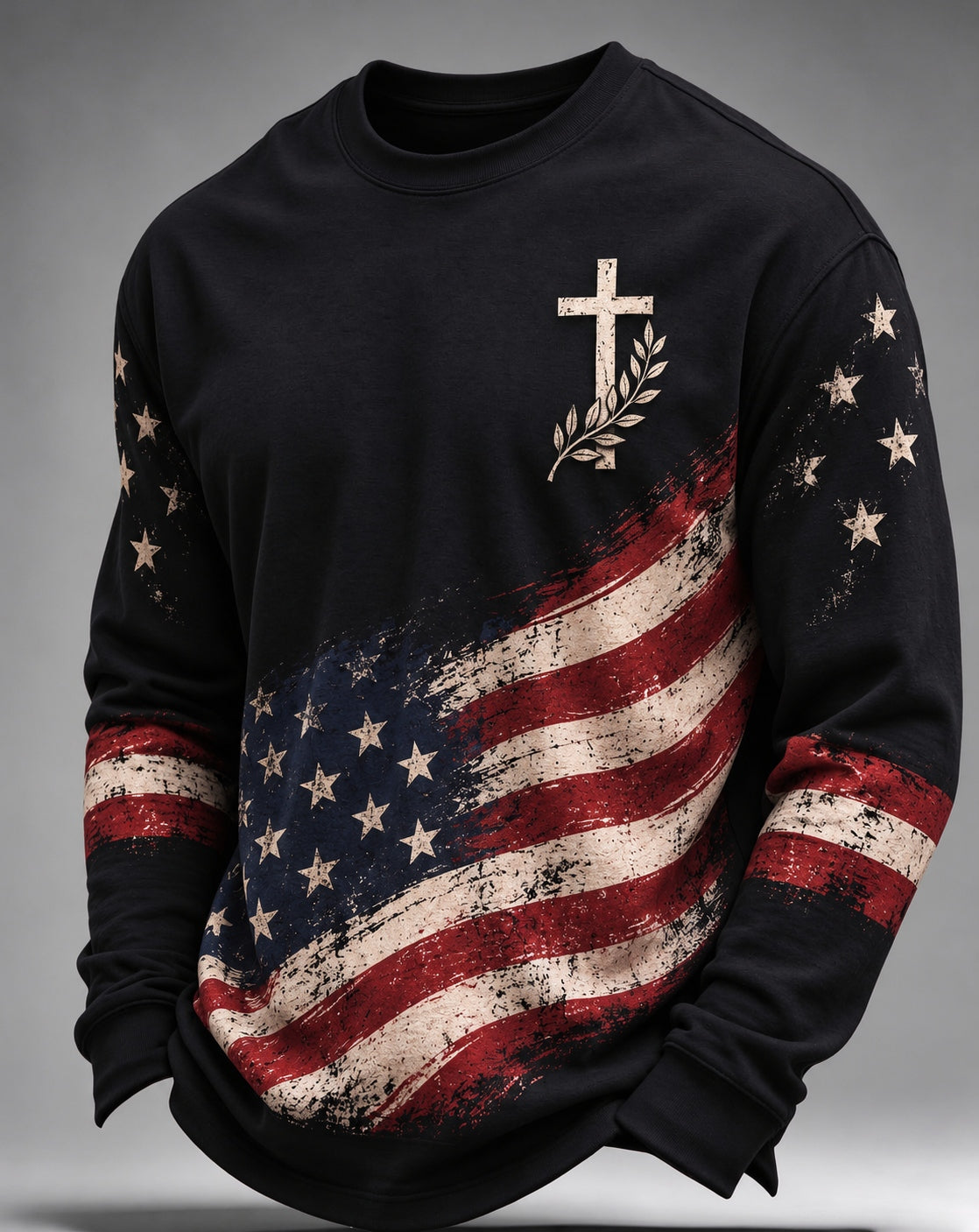 American Faith & Freedom Patriotic Long Sleeve T-Shirt