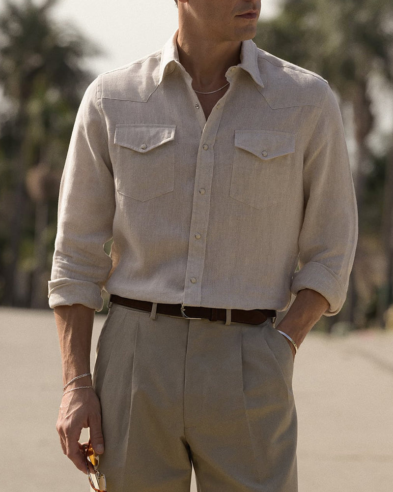 Men's Western Short Sleeve Shirt