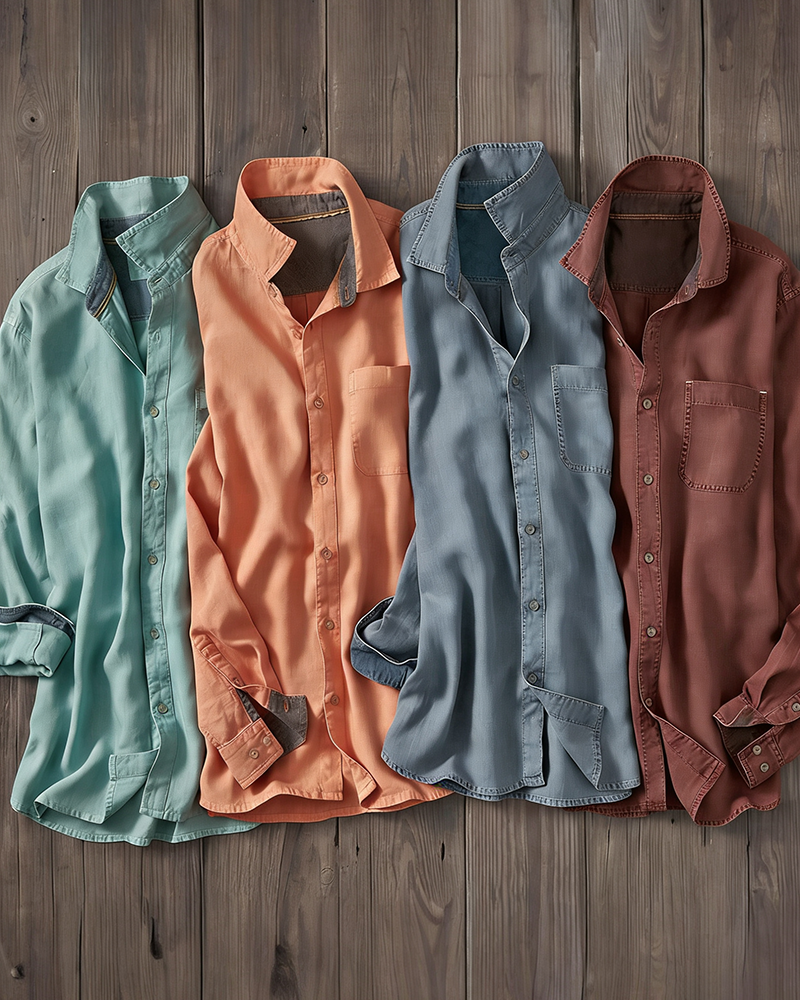 Men's Chest Pocket Button-Down Shirt