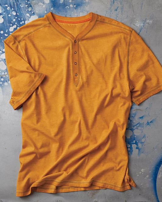 Washed Finish Henley Shirt