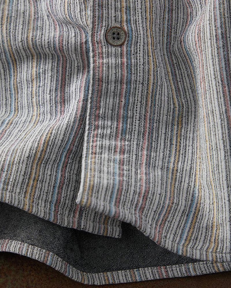 Men's Multi Striped Textured Shirt