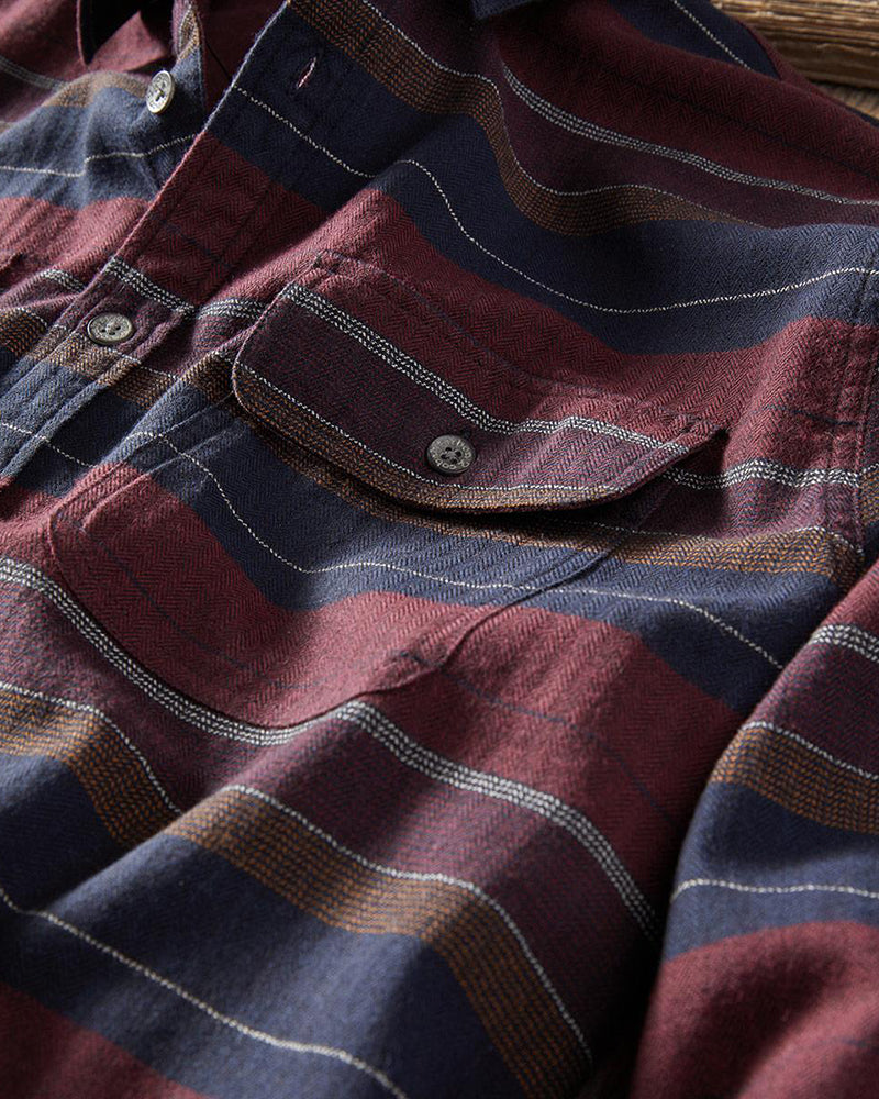 Casual Buttoned Striped Shirt