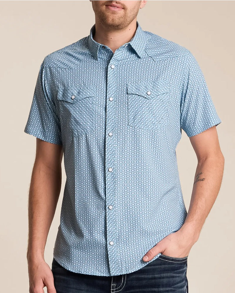 Men's Western Casual Short Sleeve Shirt