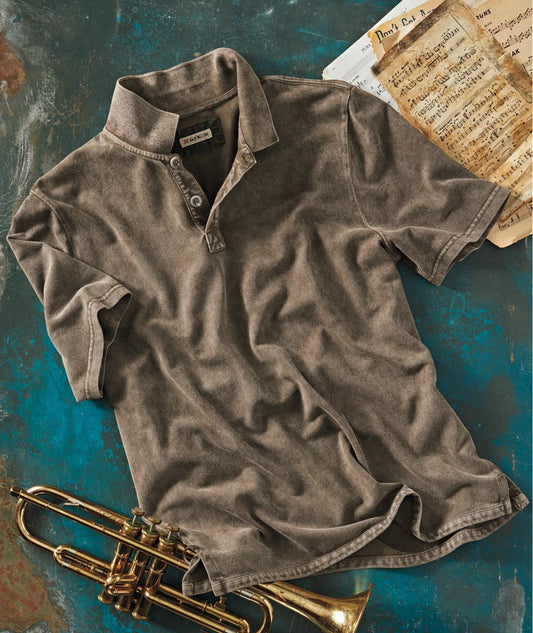 Pebbled Piqué Texture Wash Shirt