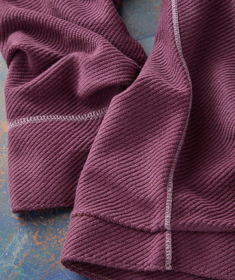 Mock Neck Contrast Coverstitching Shirt