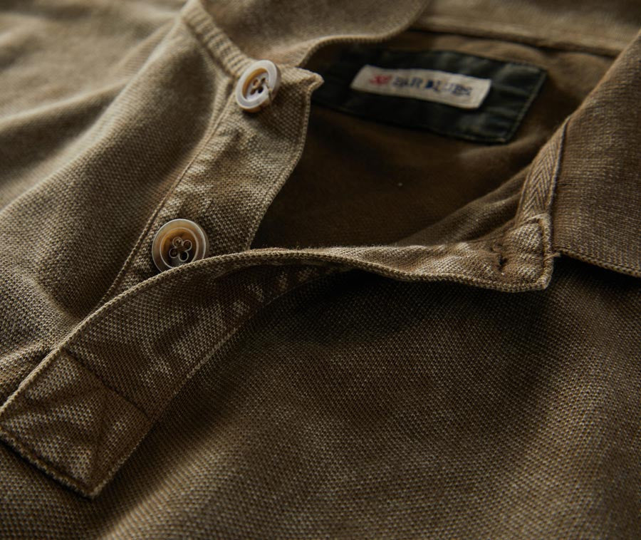Pebbled Piqué Texture Wash Shirt