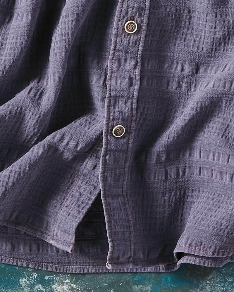 Long Sleeve Seersucker Stripe Shirt