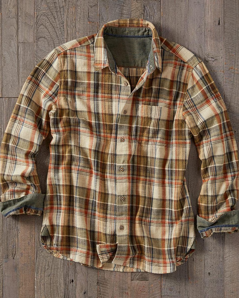 Men's Multi Plaid Long Sleeve Shirt