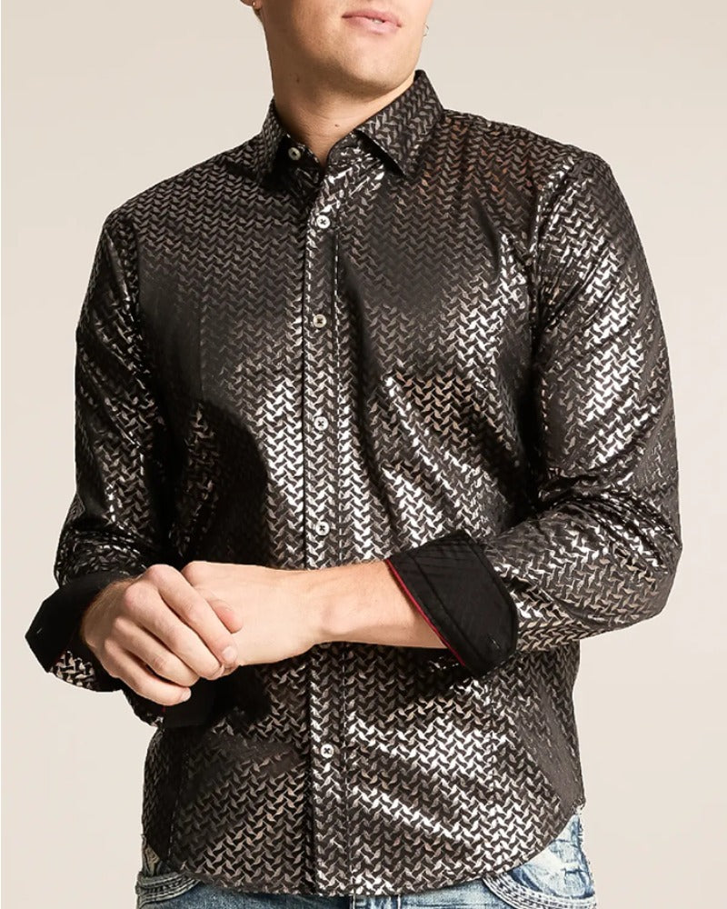 Men's Foiled Stretch Shirt