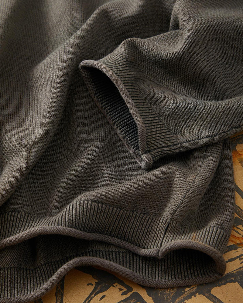 Long Sleeve Tuck-Stitch Detail Sweater
