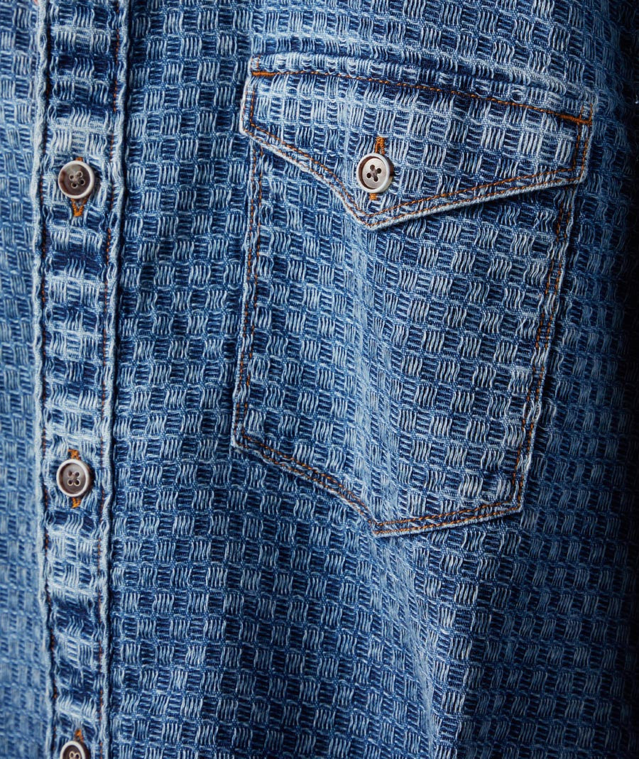 Casual Indigo Shirt Jacket