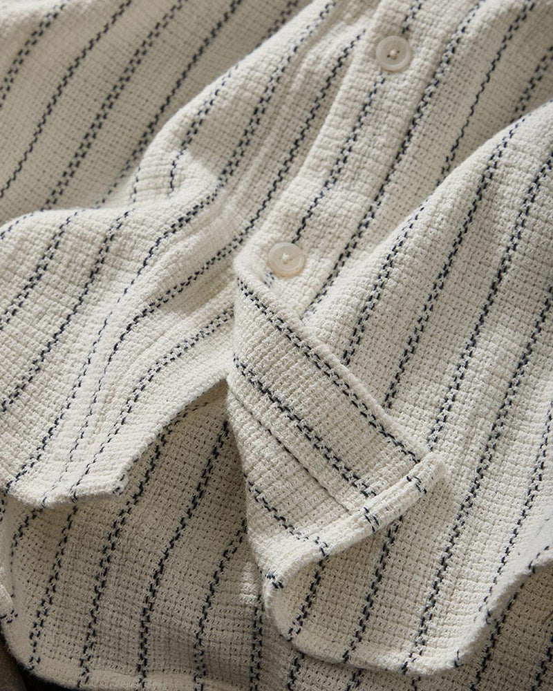 Men's Striped Short Sleeve Shirt