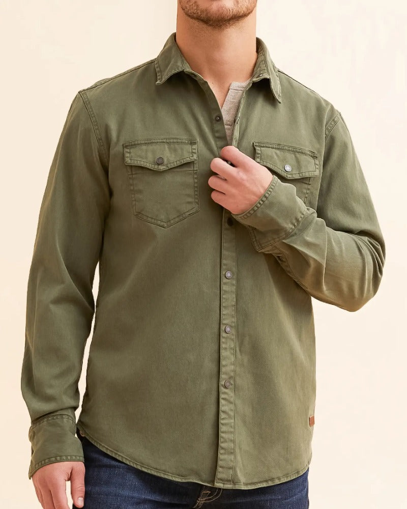 Washed Athletic Stretch Shirt