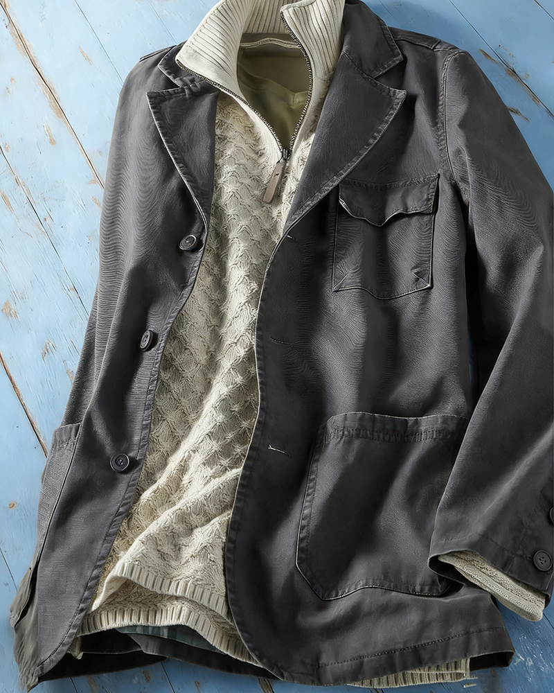 Men's Utility Pocket Casual Jacket