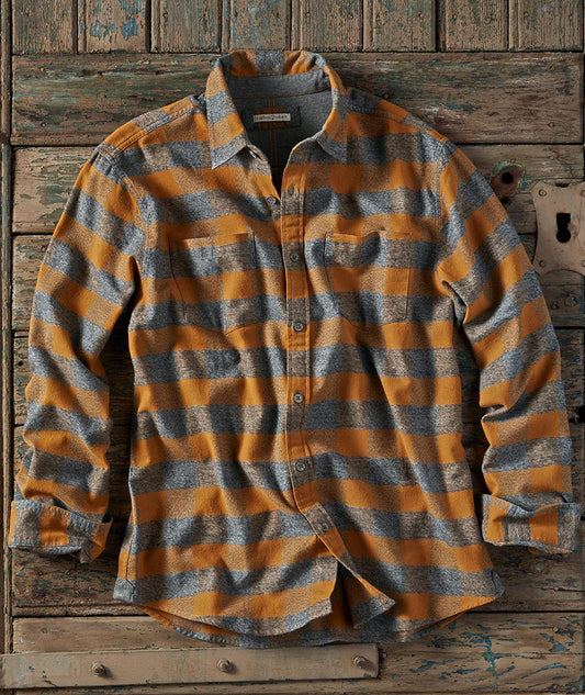 Men's Golden Flannel Top