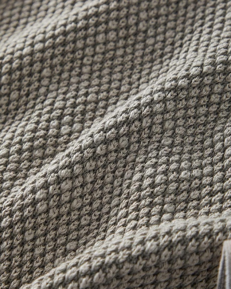 Men's Stone Birds Eye Knit Sweater