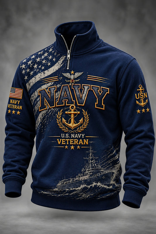 U.S. Navy Veteran Honor Legacy Quarter-Zip Sweatshirt