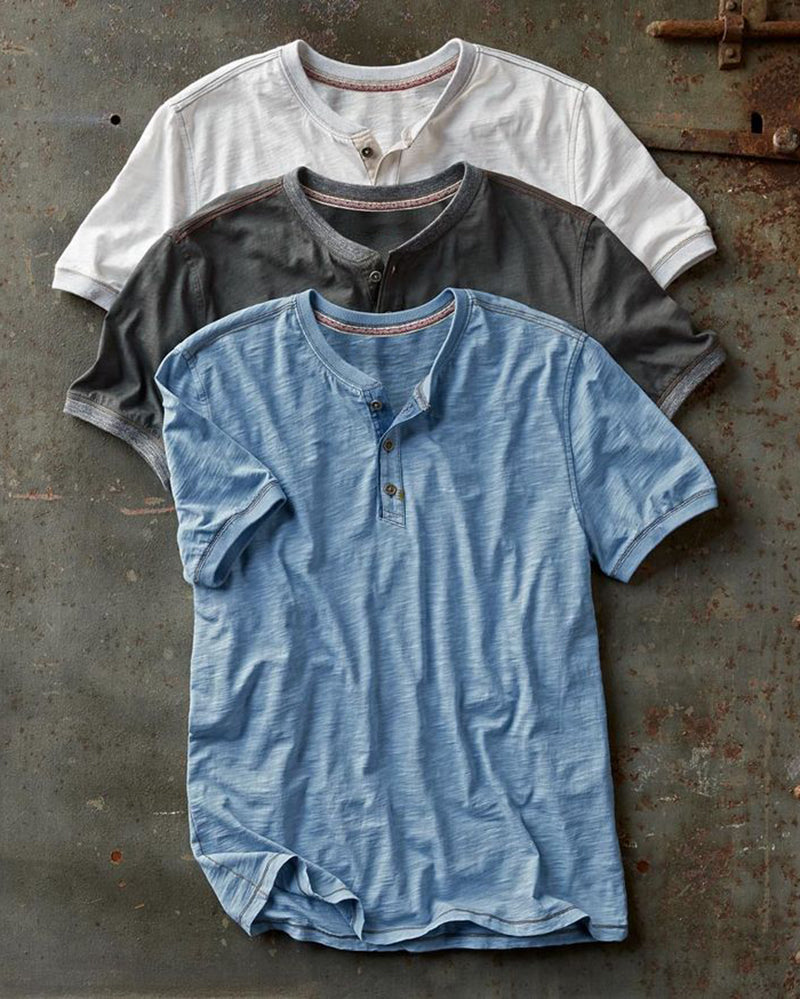 Men's Henley Short Sleeve Shirt