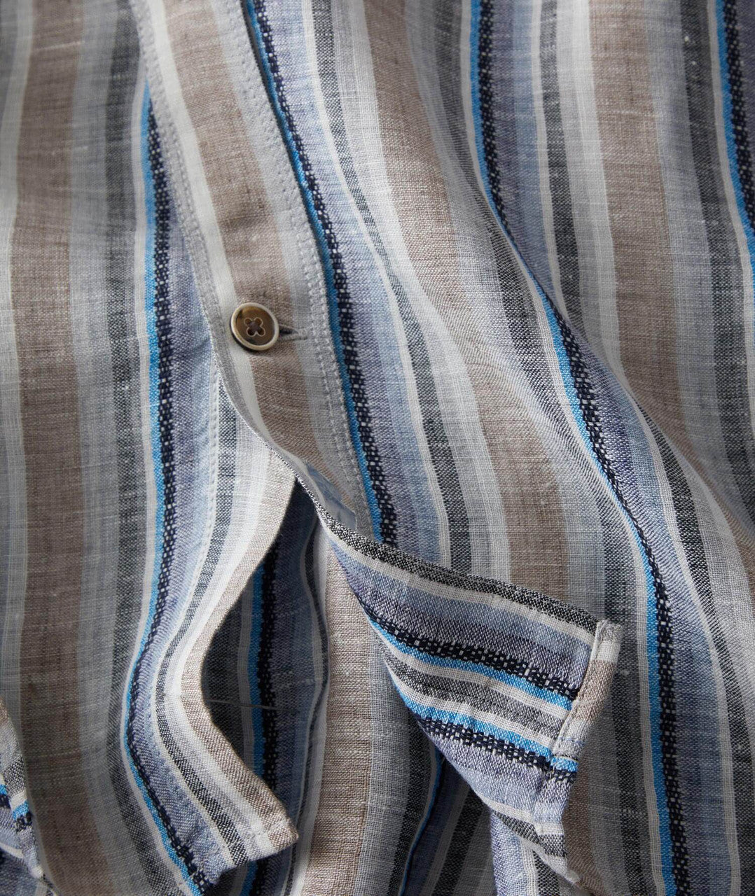 Casual Linen Stripe Shirt