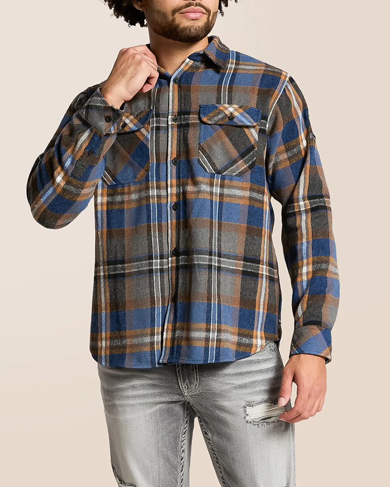 Multi Plaid Long Sleeve Shirt
