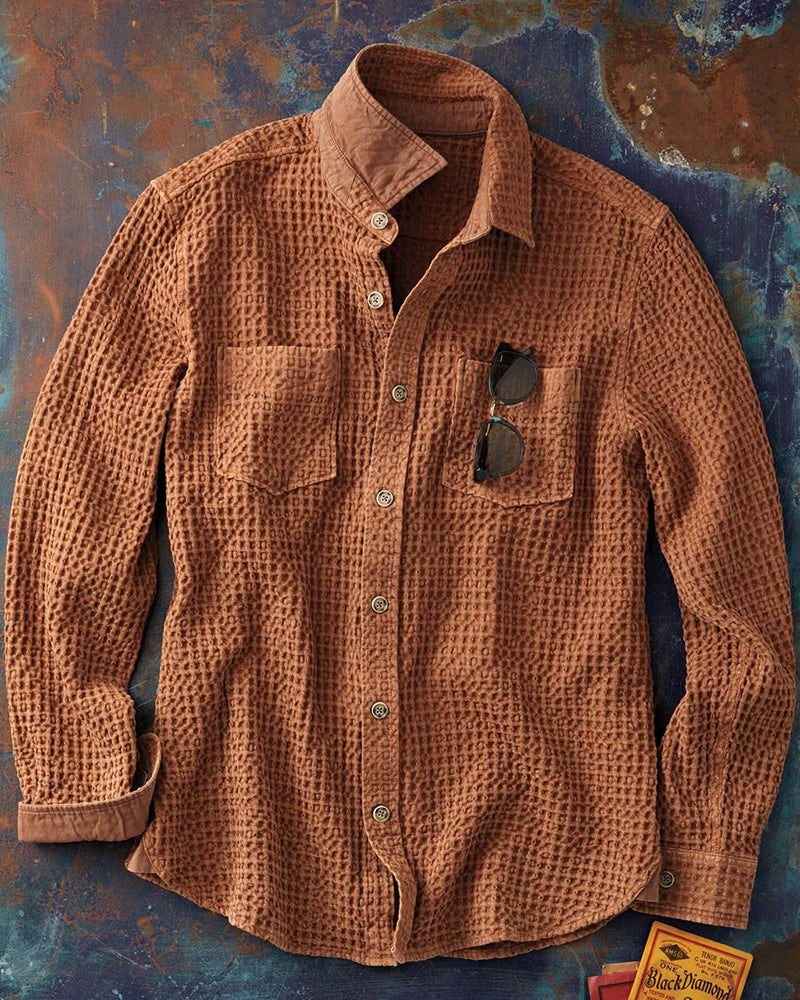 Waffle Weave Pocket Shirt