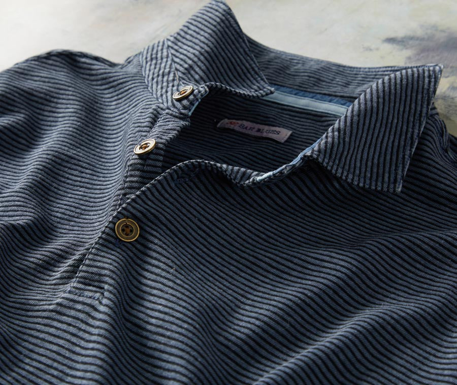 Casual Striped Button Top