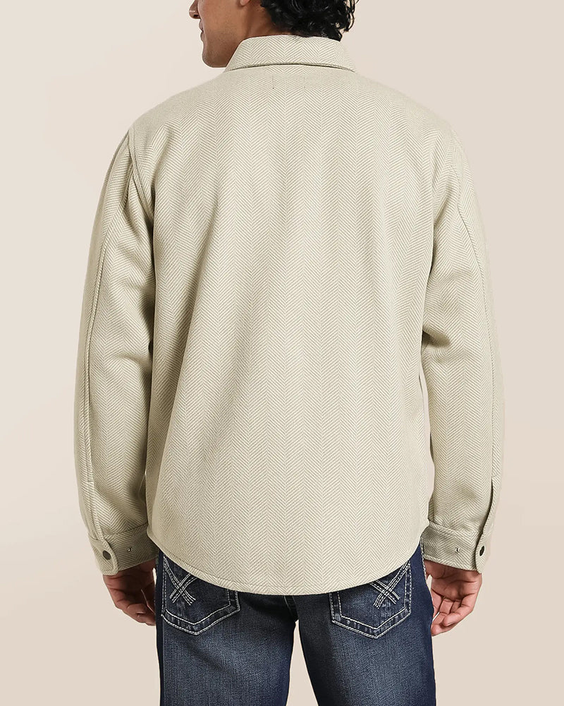 Herringbone Brushed Long Sleeve Shirt
