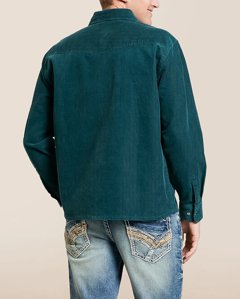 Snap Buttoned Long Sleeve Shirt