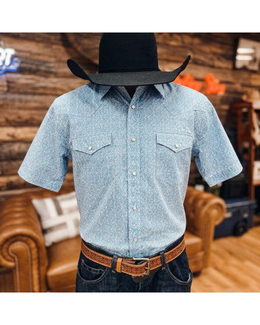 Mens Comfort Western Snap Shirt