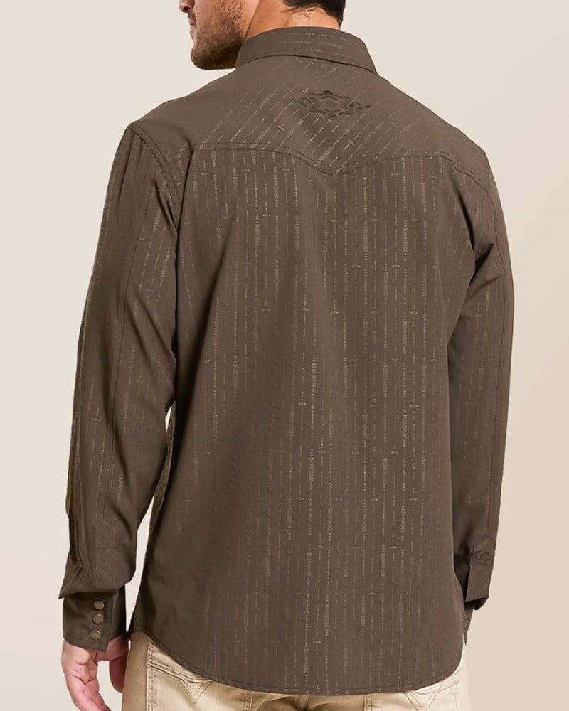 Men's Western Casual Long Sleeve Shirt