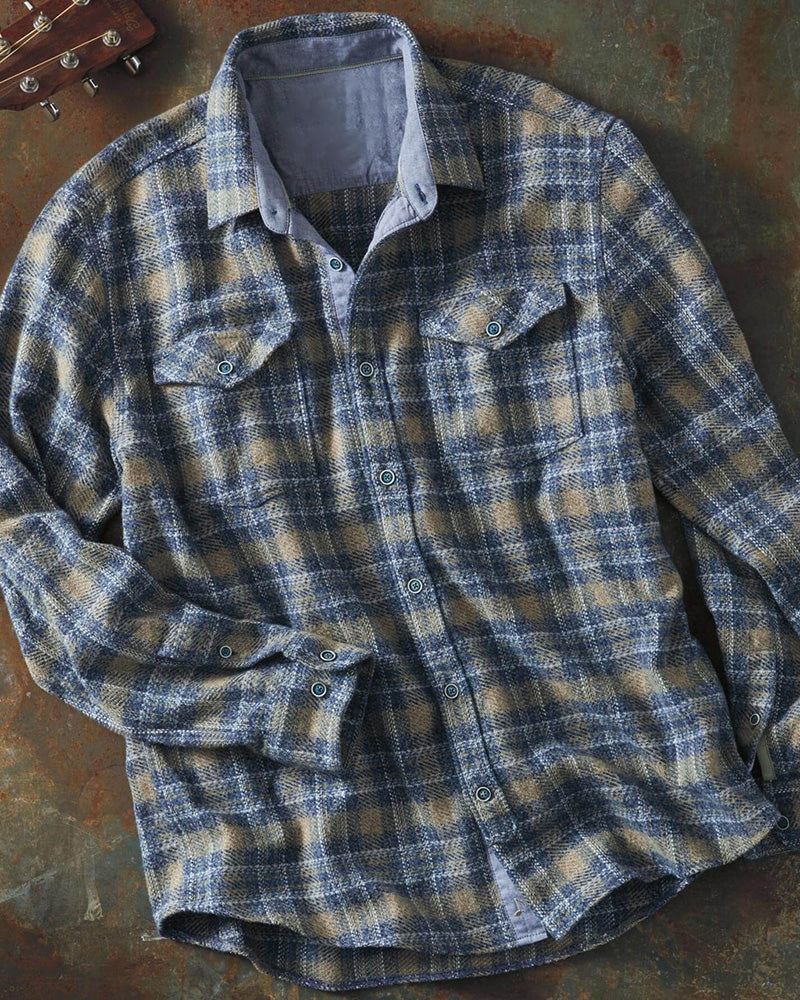 Long Sleeve Flannel Plaid Shirt